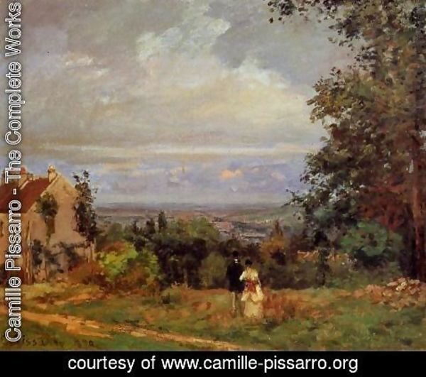Camille Pissarro - Landscape near Louveciennes I