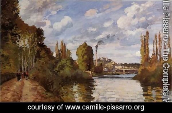 Camille Pissarro - Riverbanks in Pontoise