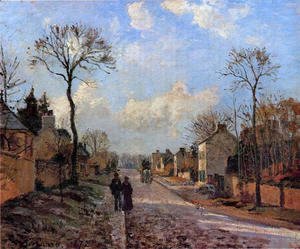 Camille Pissarro - A Road in Louveciennes
