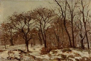 Camille Pissarro - Chestnut Orchard in Winter
