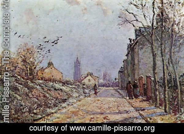 Camille Pissarro - Street: Snow Effect