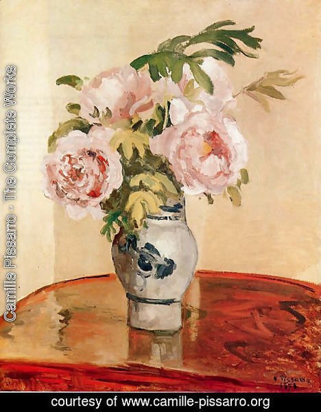 Camille Pissarro - Pink Peonies