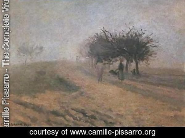 Camille Pissarro - Misty Morning at Creil