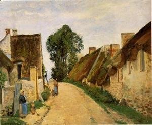 Camille Pissarro - Village Street, Auvers-sur-Oise