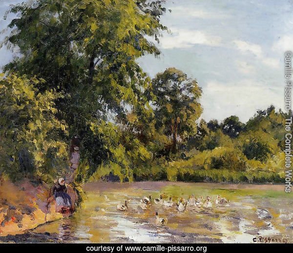 Old Woman with Ducks at Montfoucault