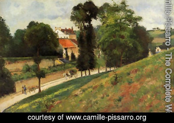 Camille Pissarro - The Saint-Antoine Road at l'Hermitage, Pontoise