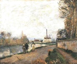 Camille Pissarro - The Oise at Pontoise in Bad Weather