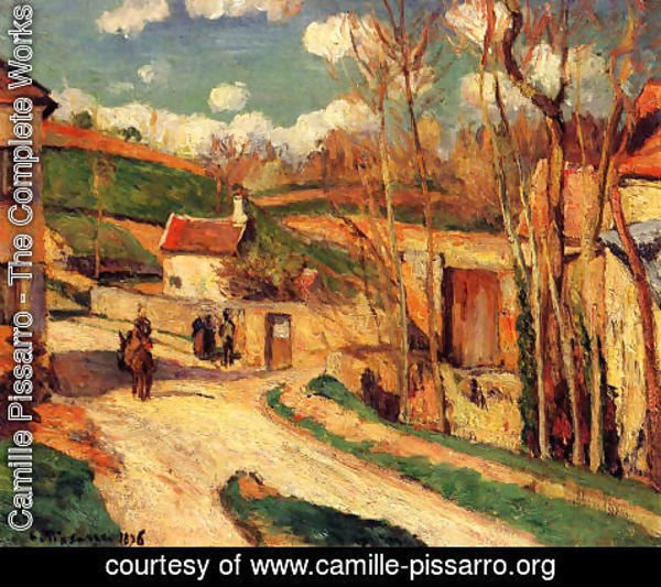 Camille Pissarro - Crossroads at l'Hermitage, Pontoise