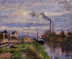 Camille Pissarro - Le Quai du Pothuis a Pontoise