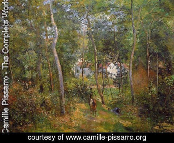 Camille Pissarro - The Backwoods of l'Hermitage, Pontoise
