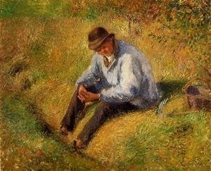 Camille Pissarro - Pere Melon Resting