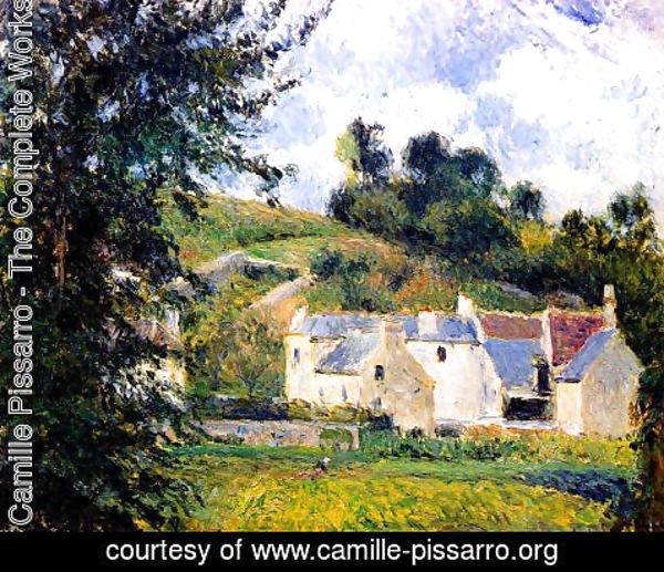 Camille Pissarro - Houses of l'Hermitage, Pontoise