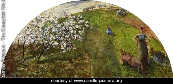 Springtime: Peasants in a Field