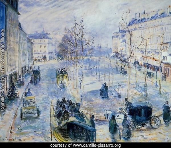 Boulevard de Clichy, Winter, Sunlight Effect