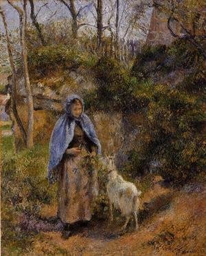 Camille Pissarro - Peasant Woman with a Goat
