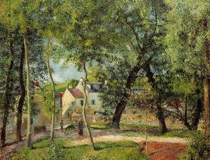 Camille Pissarro - Paysage a Osny pres de l'abreuvoir
