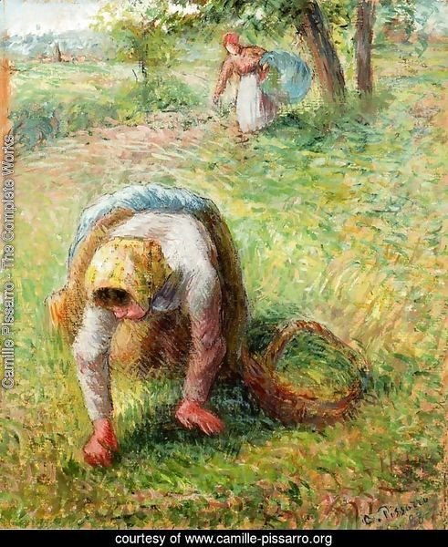 Peasants Gathering Grass