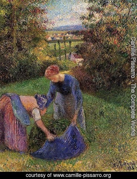 Women Gathering Grass
