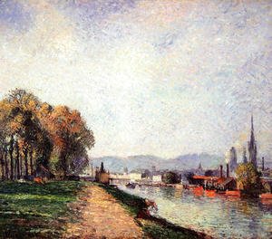 Camille Pissarro - View of Rouen