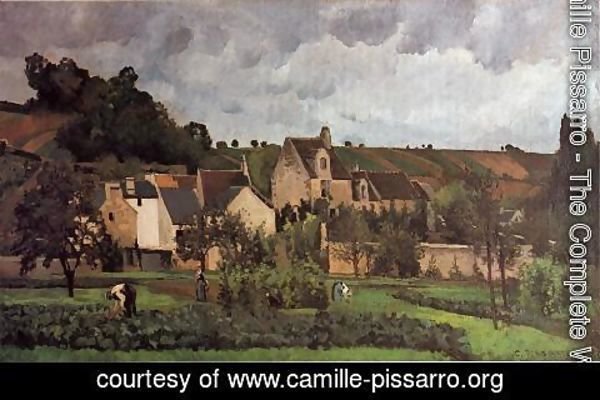 Camille Pissarro - View of l'Heritage at Pontoise