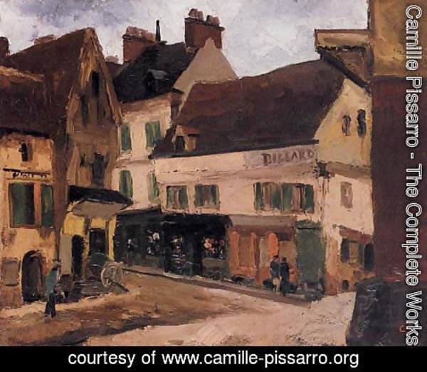 Camille Pissarro - A Square in La Roche-Guyon