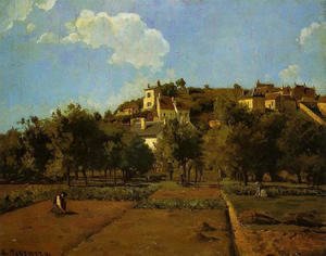 Camille Pissarro - The Gardens of l'Hermitage, Pontoise