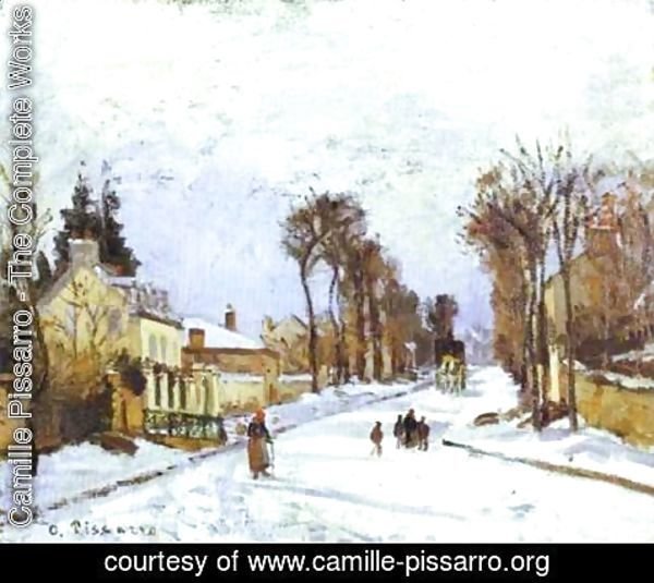 Camille Pissarro - The Road to Versailles at Louveciennes I