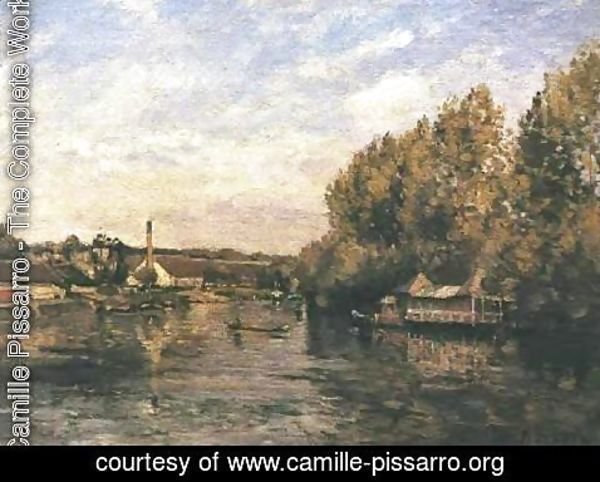 Camille Pissarro - Le Grenouillere at Bougival