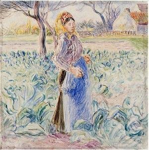 Camille Pissarro - Peasant Woman in a Cabbage Patch