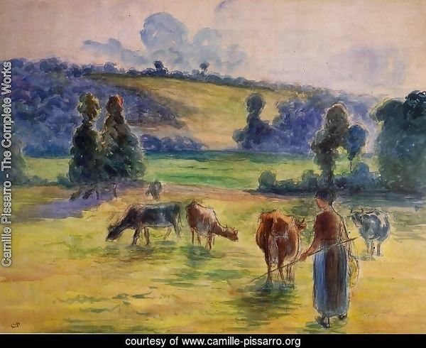 Study for 'Cowherd at Eragny'
