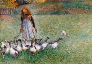 Camille Pissarro - Little Goose Girl