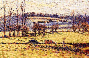 Camille Pissarro - Meadow at Bazincourt I