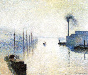 Camille Pissarro - Ile Lacruix, Rouen: Effect of Fog