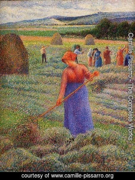Camille Pissarro - Haymakers at Eragny