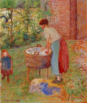 Washerwoman, Eragny