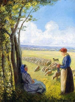 Camille Pissarro - Shepherdesses