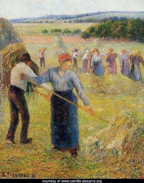 Haymaking at Eragny