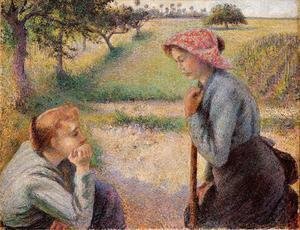 Camille Pissarro - Two Peasant Woman Chatting