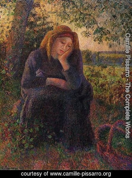 Camille Pissarro - Seated Peasant