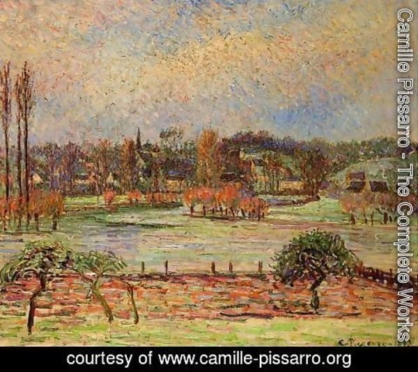 Camille Pissarro - Flood, Morning Effect, Eragny