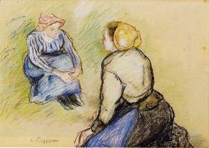 Seated Peasant and Knitting Peasant