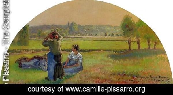 Camille Pissarro - The Siesta in the Fields