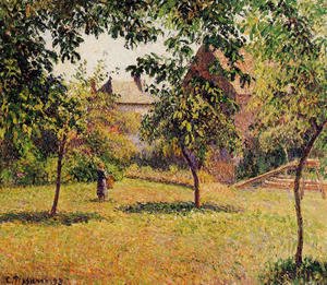 Camille Pissarro - The Barn, Morning, Eragny