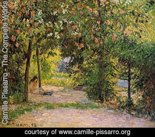 Camille Pissarro - The Garden in Spring, Eragny