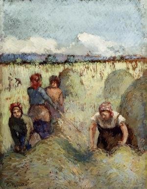 Camille Pissarro - Haymaking