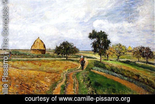 Camille Pissarro - The Old Ennery Road in Pontoise