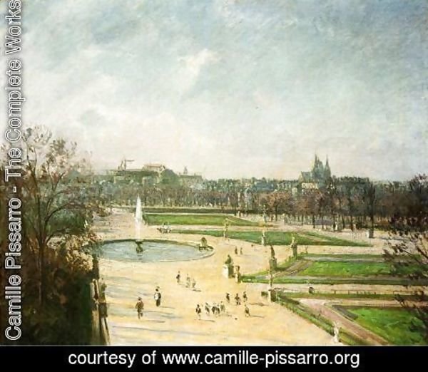 Camille Pissarro - The Tuileries Gardens, Afternoon, Sun