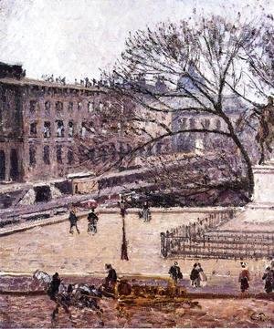 Camille Pissarro - The Treasury and the Academy, Gray Weather
