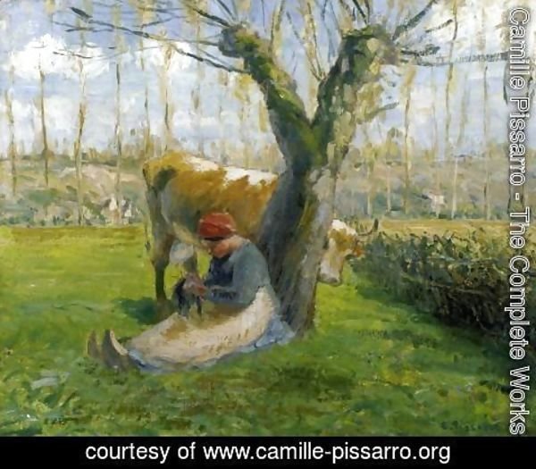 Camille Pissarro - The Cowherd II