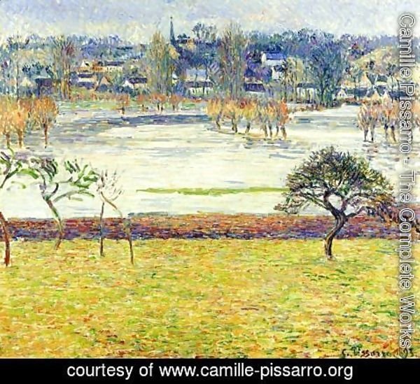 Camille Pissarro - Flood, White Effect, Eragny